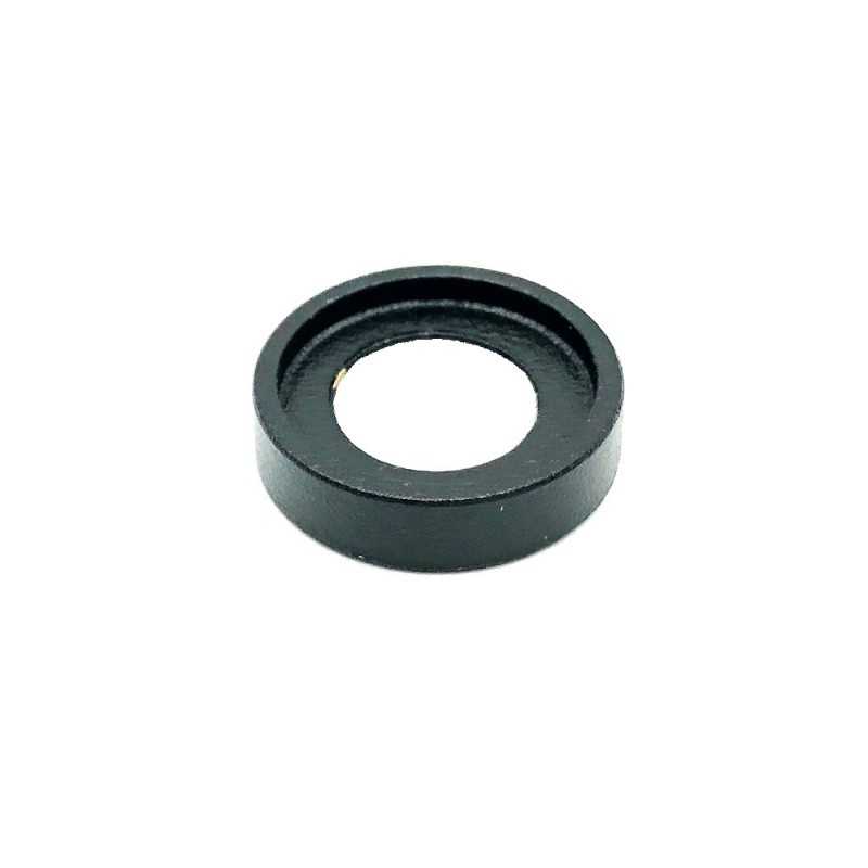 Enclavaje pasante para tubo metal de 16mm diámetro negro