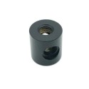 Taco cilindro negro cuatro salidas 22mm diámetro x 25mm