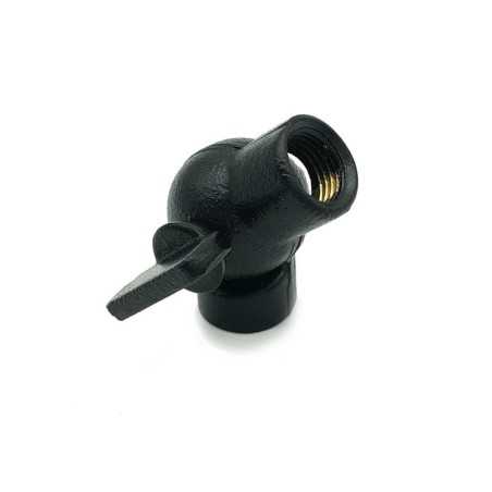 Schwarzes Metall-Verstellgelenk fuer Lampen 30mm hoch 10/100