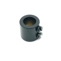 Prisionero para tubo de 10mm con doble tornillo color negro