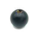 Bola esfera de metal negra 30mm diámetro paso 10/100