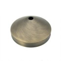 Soporte metal oro viejo de 90mm cónico y una salida