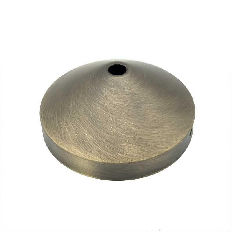 Soporte metal oro viejo de 90mm cónico y una salida