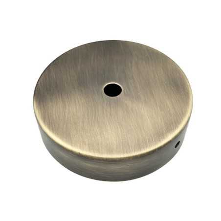 Soporte de metal oro viejo 80mm diámetro y una salida