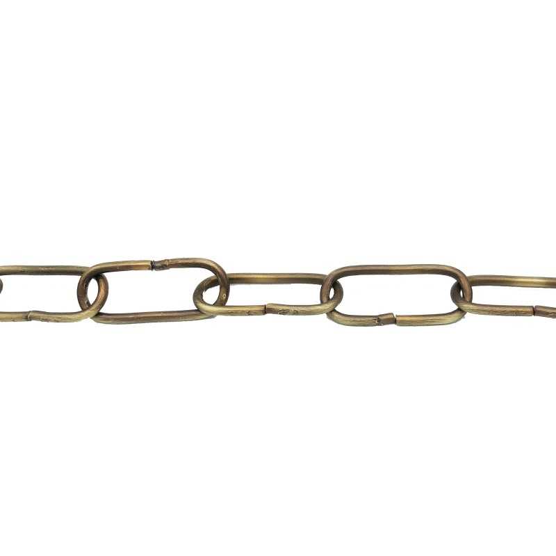 Metallkette Lederoptik mit 45mm Gliedern fuer schwere Lampen