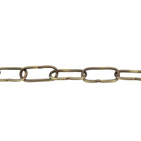 Metallkette Lederoptik mit 45mm Gliedern fuer schwere Lampen