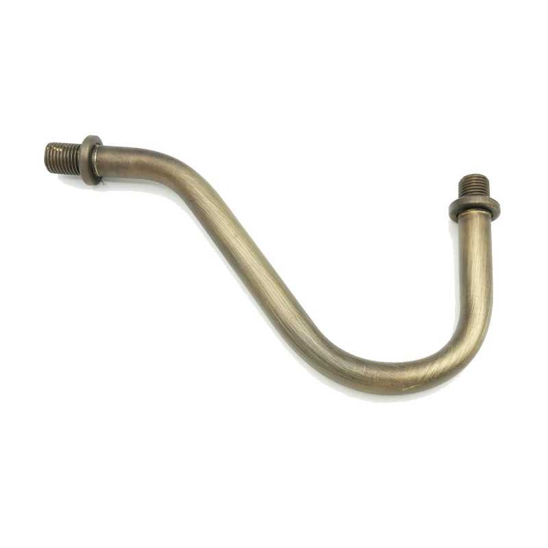 Brazo oro viejo con extremos roscados de 130mm x 80mm