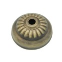 Florón metal oro viejo de 65mm con moldura y una salida