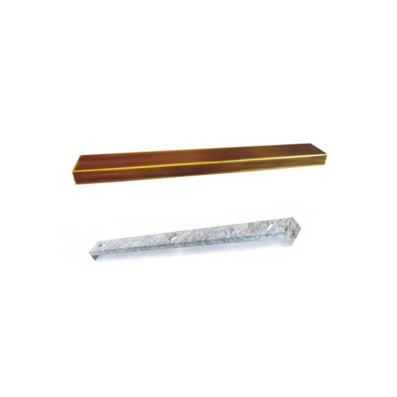 Soporte de metal oro viejo 1000mm largo x 35mm ancho