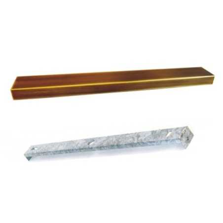 Soporte de metal oro viejo 1000mm largo x 35mm ancho