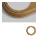 Marco simple mecanismos empotrar madera clara redondo