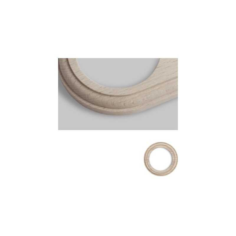 Marco simple mecanismos empotrar madera natural redondo