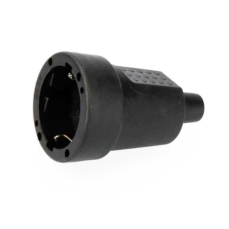 Base hembra de goma color negro para interior o exterior
