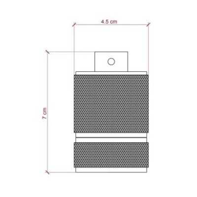 E27 Metall-Lampenfassung-Set mit mattiertem Effekt, verschiedene Farben