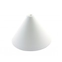 Soporte de plástico cónico 125mm blanco de una salida