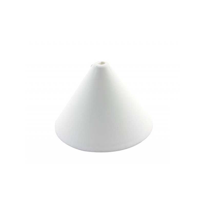 Soporte de plástico cónico 125mm blanco de una salida