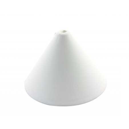 Soporte de plástico cónico 125mm blanco de una salida
