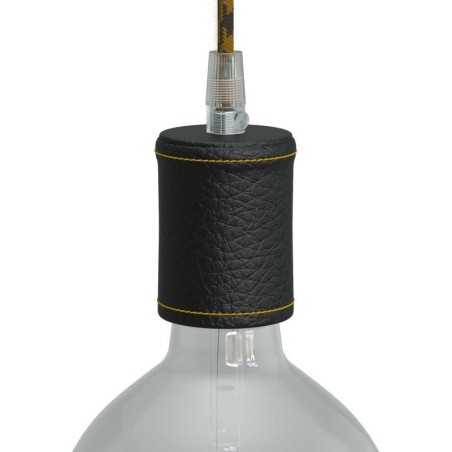 E27 Lampenfassung mit glattem, geradem Lederkoerper