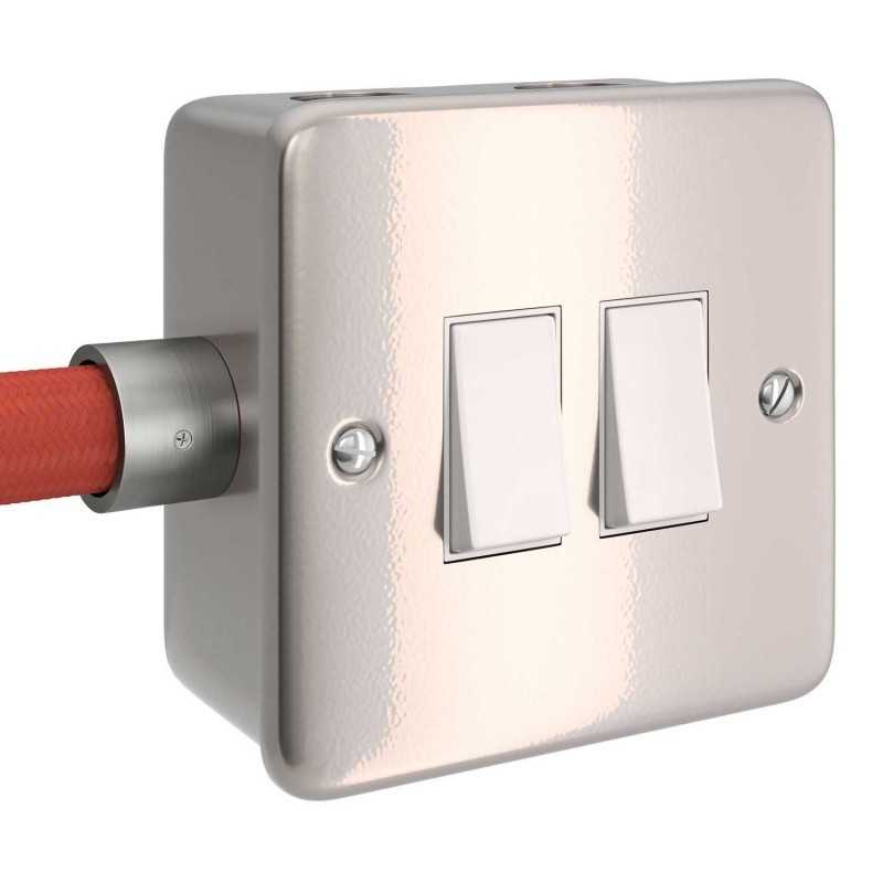 Interruptor doble de pared para tubo flexible decorativo