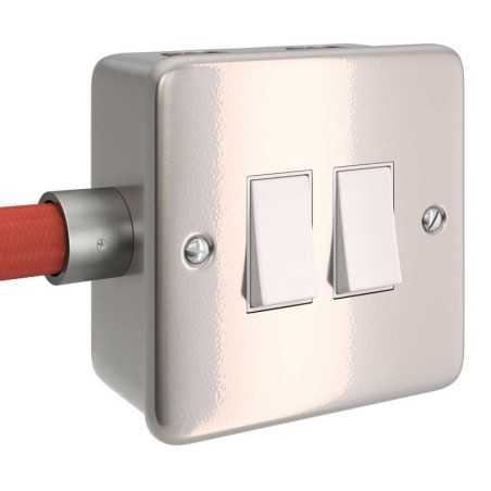 Interruptor doble de pared para tubo flexible decorativo