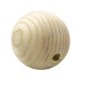 Bola de madera de 60mm con orificio rosca 10/100