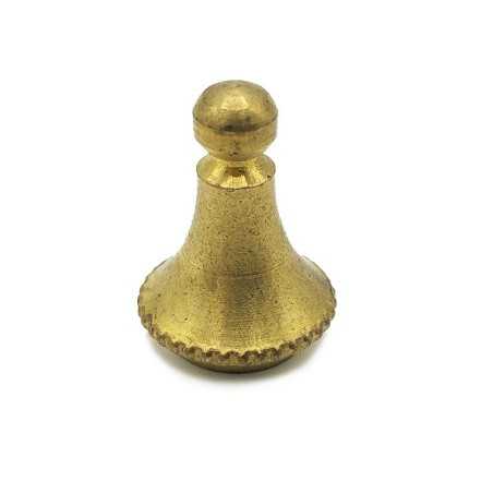Tope final tipo sombrero decorativo de latón 24mm de altura