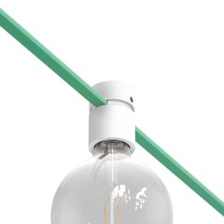 Dekorativer Lampenhalter fuer Girlanden-Kabel