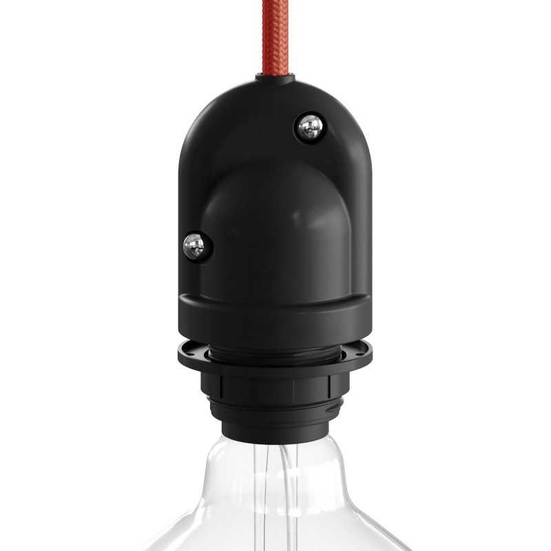 E27 Lampenfassung fuer Aussenbereich IP65 mit Scheibe fuer Lampenschirm