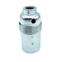 Metallische E14-Lampenfassung, vernickelt, glatter Koerper