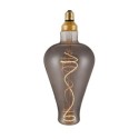 Bombilla LED fumé filamento espiral  5W E27 regulable 2000K