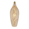 Bombilla LED botella abollada clara 5W E27 regulable 2000K