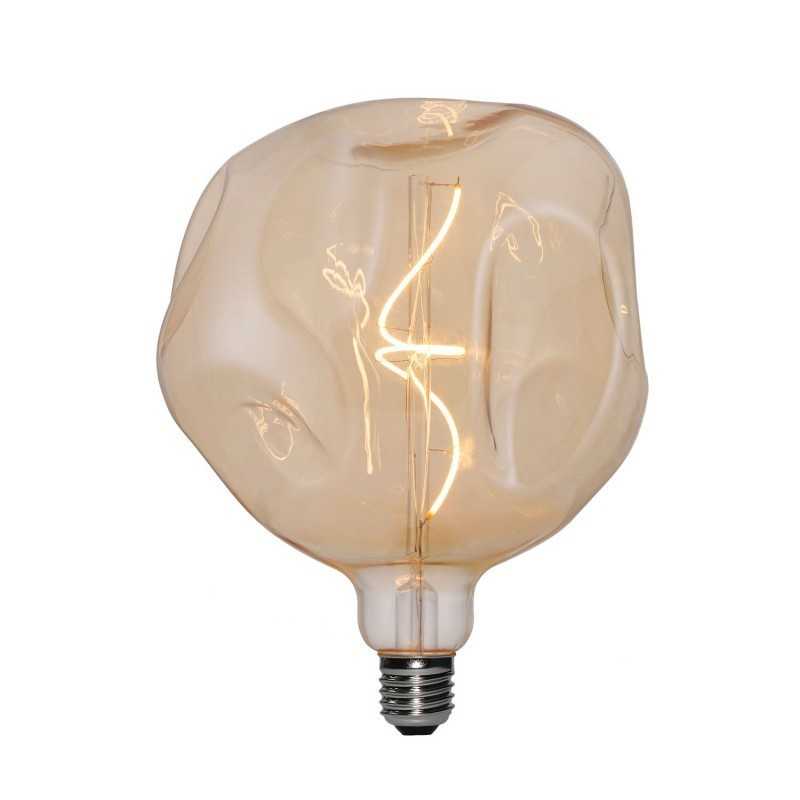 Bombilla LED efecto abolladuras clara E27 5W regulable