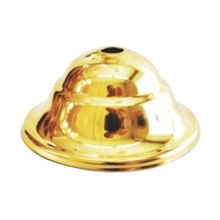 Soporte metal oro brillo 90mm diámetro clásico