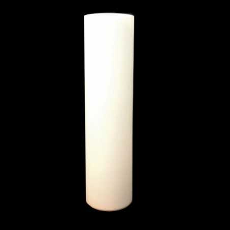 Zylinder aus mattweissem Glas fuer Lampen 400mm