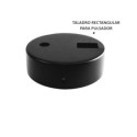 Soporte metal negro para pulsador interruptor 80mm