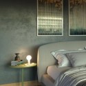 Kupferfarbene magnetische Lampenfassung mit Schalter und Stecker