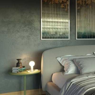 Messingfarbene magnetische Lampenfassung mit Schalter und Stecker