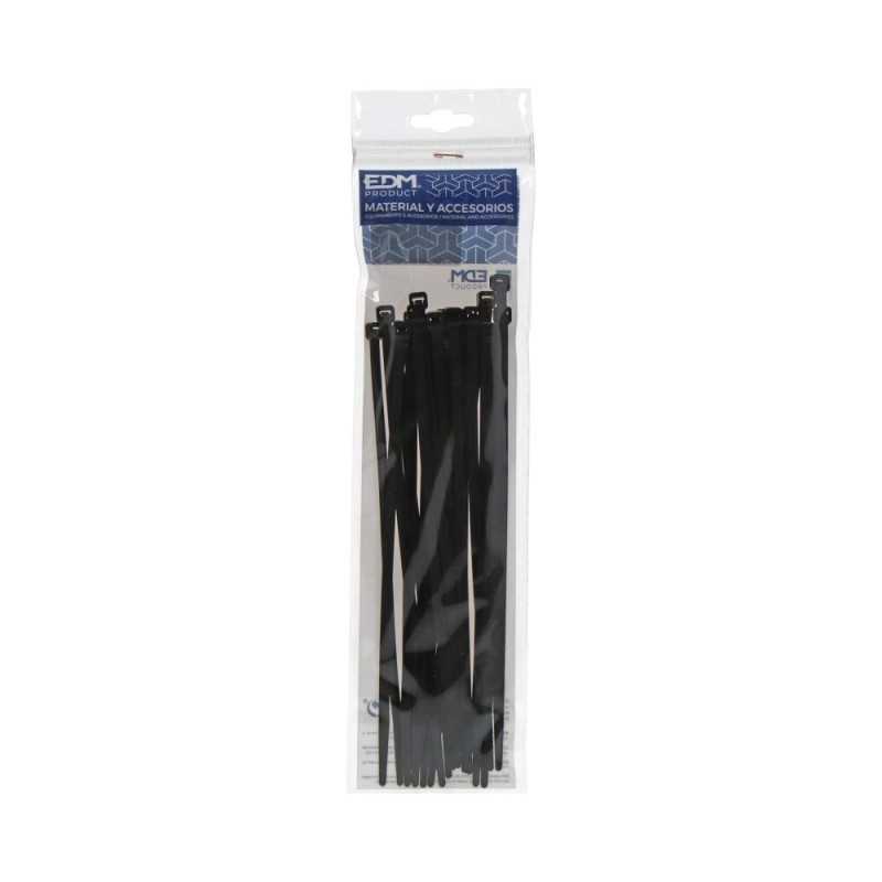 Pack de 25 bridas multiuso color negro 100mmx2