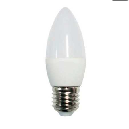 Bombilla vela LED opal rosca E27 5W varias tonalidades