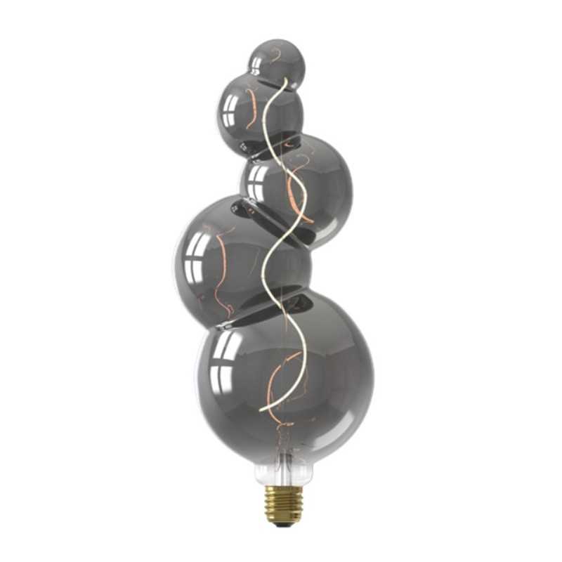 Bombilla LED bubbles 4W fumé 2200K E27 125mm x 325mm