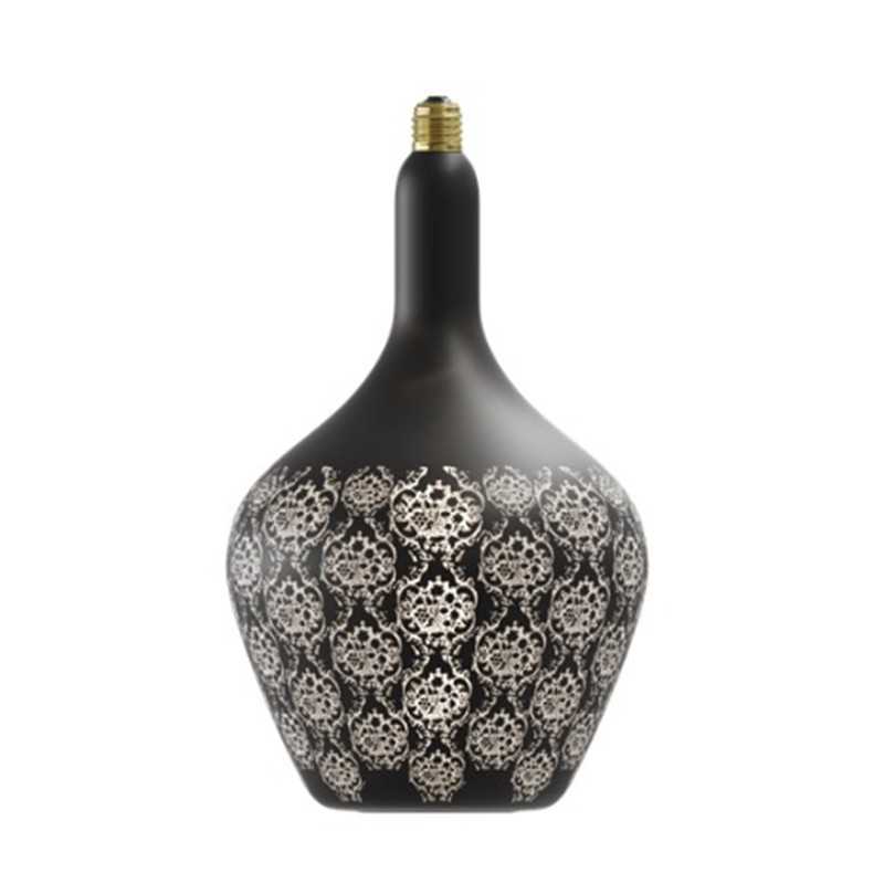 Bombilla LED barroca 5W negra regulable 215mm x 362mm