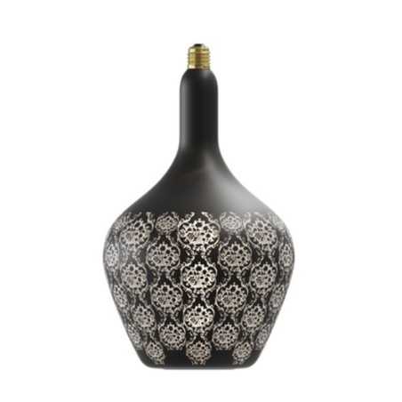 Bombilla LED barroca 5W negra regulable 215mm x 362mm