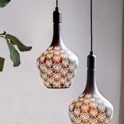 Bombilla LED barroca 5W verde regulable 215mm x 362mm