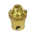 Messingfarbene B15d-Lampenfassung mit Bajonettverschluss