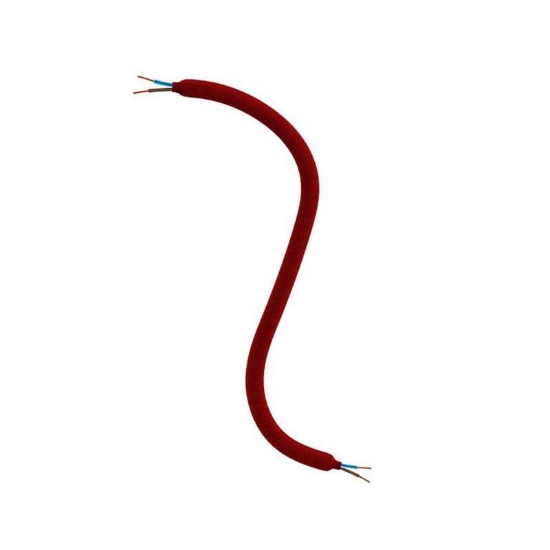 Roter textilummantelter Gelenkschlauch 10mm mit Kabel