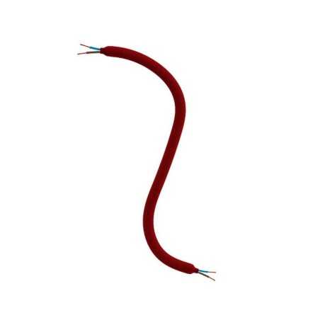 Roter textilummantelter Gelenkschlauch 10mm mit Kabel