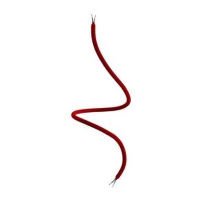 Roter textilummantelter Gelenkschlauch 10mm mit Kabel