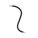 Schwarzer textilummantelter Gelenkschlauch 10mm mit Kabel