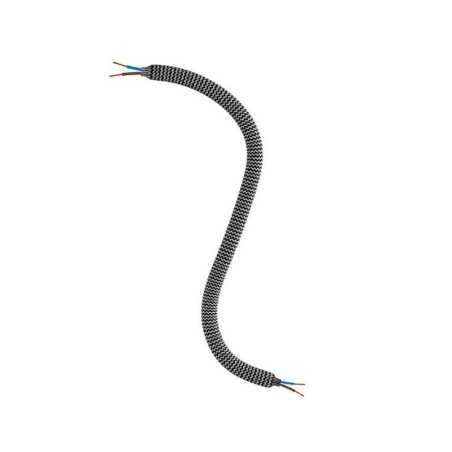 Bicolor textilummantelter Gelenkschlauch 10mm mit Kabel