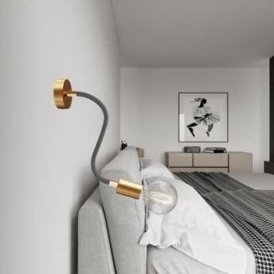 Bicolor textilummantelter Gelenkschlauch 10mm mit Kabel